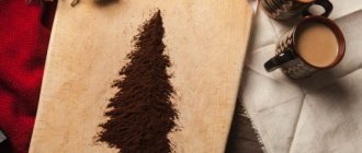 Значение елки на кофейной гуще